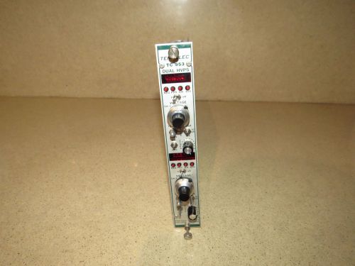 TENNELEC TC953 TC 953 DUAL HVPS HIGH VOLTAGE POWER SUPPLY  NIM BIN PLUG IN