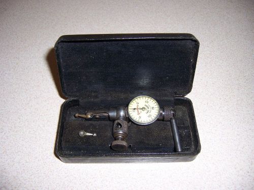 VTG STARRETT No.711-F INDICATOR TOOL w/ ATTACHMENT &amp; CASE  - THE LAST WORD