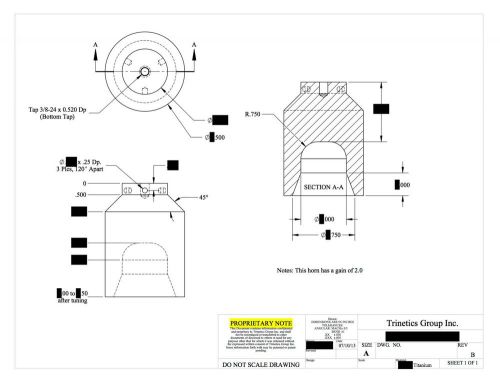 Ultrasonic Horn Design