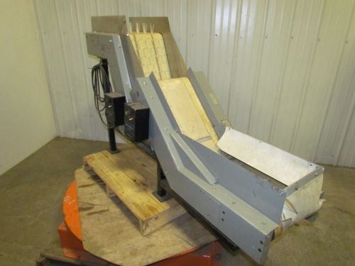 LaRos 12&#034; Wide Double Parts Sorting Belt Conveyor 64&#034; Horizontal 34&#034; High 115V