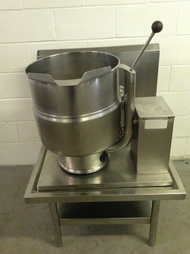 Groen TDB-7-40 Steam Jacketed Kettle Manual Tilt with Stand 40 Quart 10 Gallon