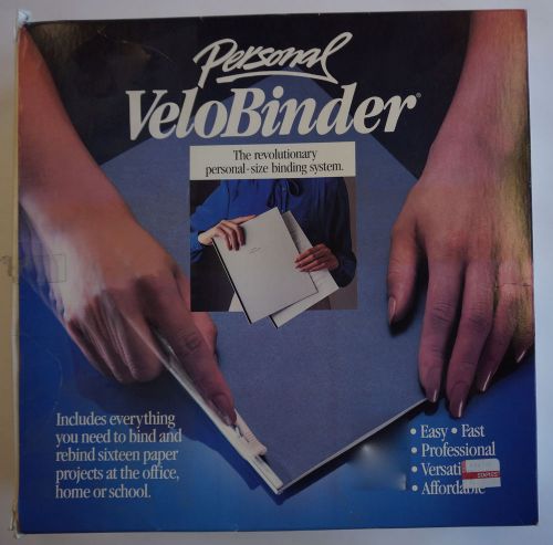 PERSONAL VELOBINDER REVOLUTIONARY BINDING SYSTEM