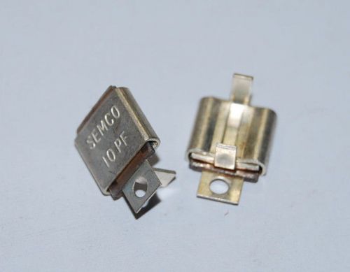 10pf  METAL CASED MICA RF CAPACITORS ORIGINAL SEMCO