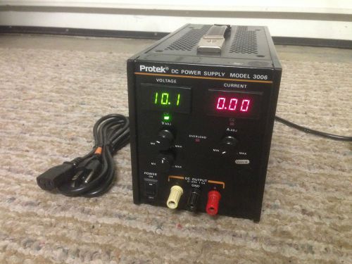 PROTEK 3006 0-60V 0-1.5A DIGITAL DC POWER SUPPLY SINGLE OUTPUT