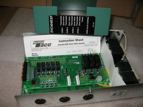 NEW TACO ZVC406-EXP-4 SIX ZONE VALVE CONTROL MODULE WITH PRIORITY EXPANDABLE