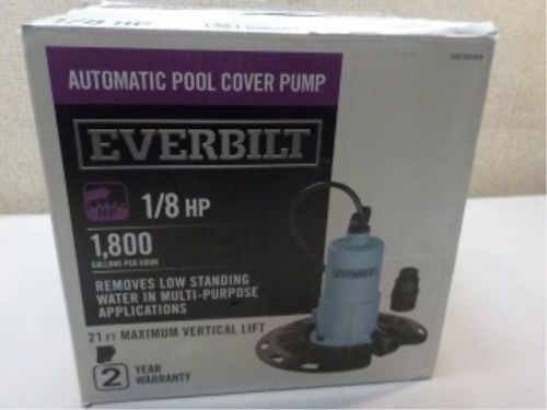 Pool cover pump - everbilt 1/8 hp model # pc00801g submersible, electric for sale