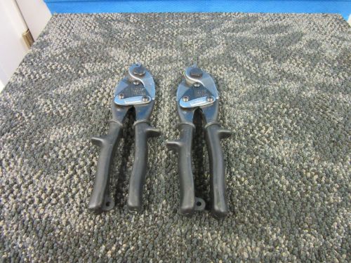 2 midwest snips p 6300 hand hard wire rope cutters cable tool used for sale