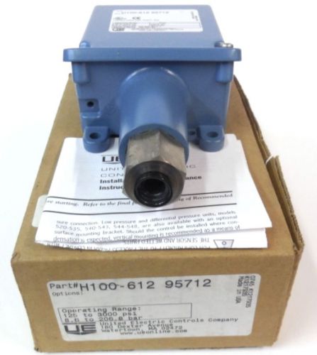 UNITED ELECTRIC( UE) PRESSURE SWITCH,  H100-612 95712, NEW IN BOX!!!!!