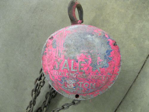 YALE LOAD KING HAND LIFT CHAIN FALL 1 TON CAPACITY