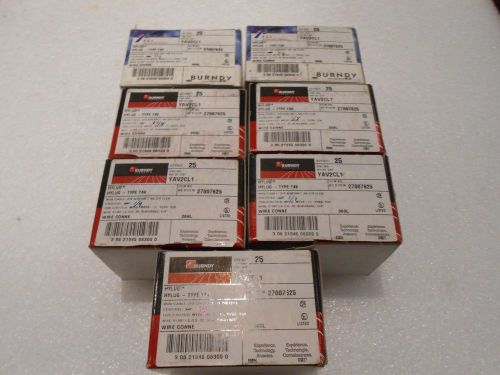 Burndy / FCI YAV2CL1 Hylug Copper  AN-2/0 Flex, 1/4&#034; Stud 1- Hole New Lot of 175