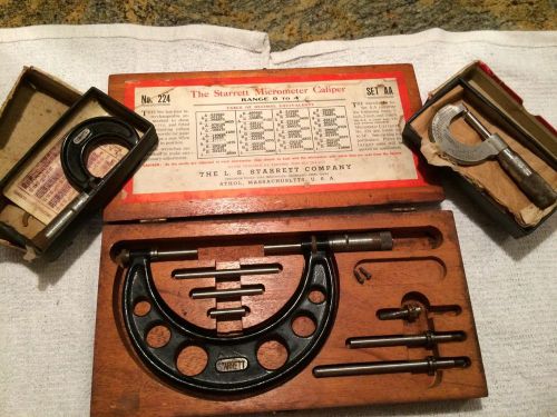 Starrett Micrometers - 3 Model Numbers