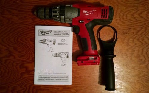 Milwaukee Hammer Drill Driver 0824-20 18 Volt 18V Li-ion Cordless 1/2&#034;