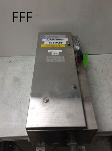 Allen Bradley 512-BCB-A1G-6P-24R Nema Combination Starter Stainless Steel Switch