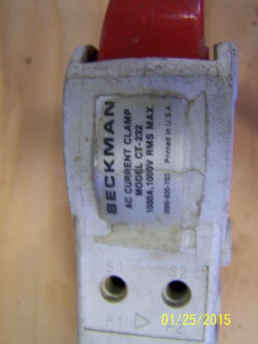 Beckman AC Current Clamp 1000 amp