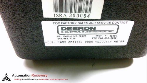 DEBRON 1052 OPTICAL DOOR VELOCITY METER