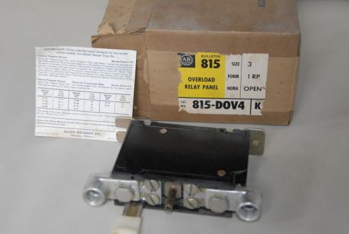 ALLEN BRADLEY 815-DOV4 OVERLOAD 815DOV4 NIB