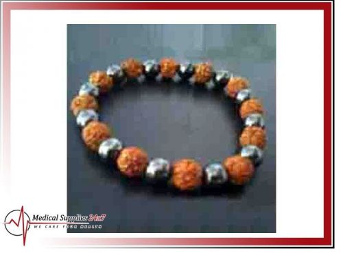 Acu.Magnetic Rudraksh Bracelet Best For High &amp; Low Blood Pressure Patients