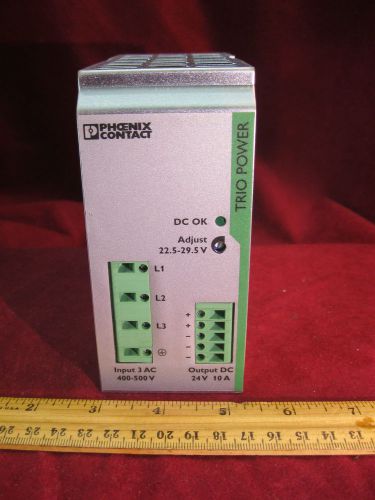 PHOENIX CONTACT 24VDC 10A POWER SUPPLY TRIO-PS/3AC/24DC/10  400-500vac