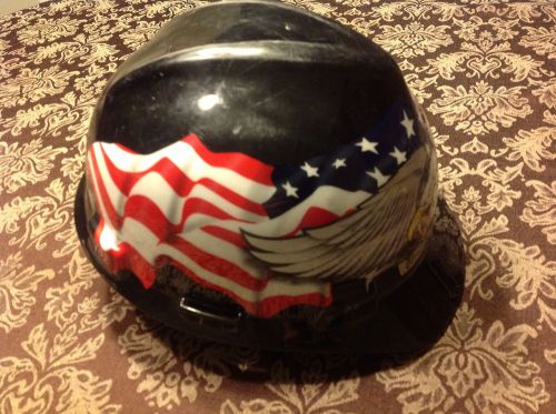 MSA Used V-Gard Cap Style American Pride Safety Hard Hat &#034;Made in USA&#034; Medium