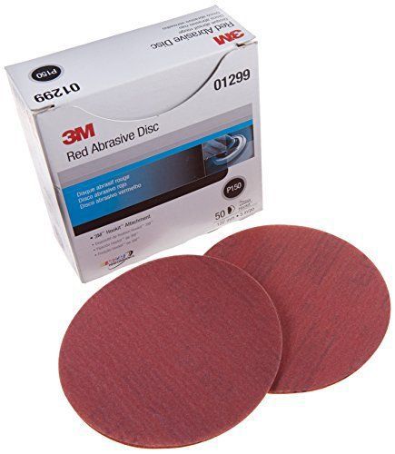 3m 01299 hookit red 5&#034; p150 grit abrasive disc for sale