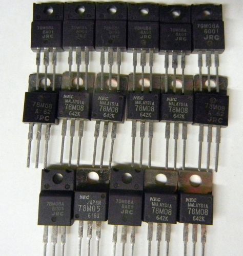 3 TERMINAL VOLTAGE REGULATORS MIXED BAGS! 78M12, 78M12A, 78M15 78M12CT, 78M12F