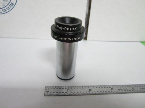 MICROSCOPE PART EYEPIECE PROJ-OK H4X LEITZ WETZLAR GERMANY OPTICS BIN#L3-06