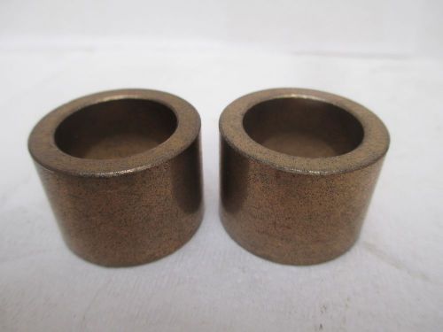 NEW NO NAME BRASS BRONZE BUSHING ID 25/32&#034; OD 1-7/64&#034; LENGTH 25/32&#034; &#034;LOT OF 2&#034;