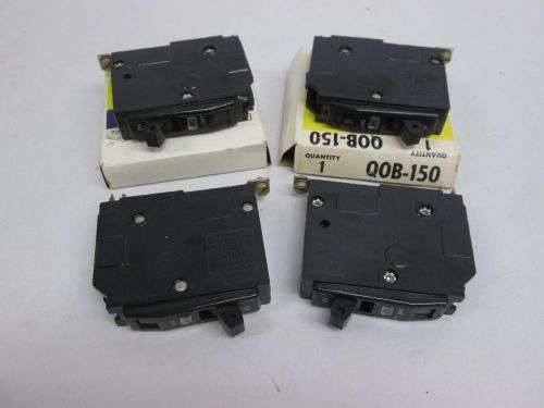 Lot 4 new square d qob-150 1-pole 50amp 120/240v ac circuit breaker d279492 for sale