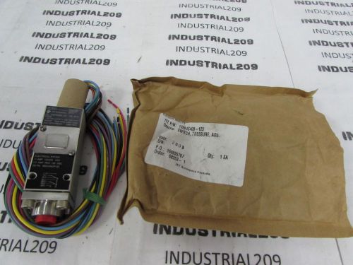 ITT NEO DYN ADJUSTABLE PRESSURE SWITCH 132P4S408-123 NEW