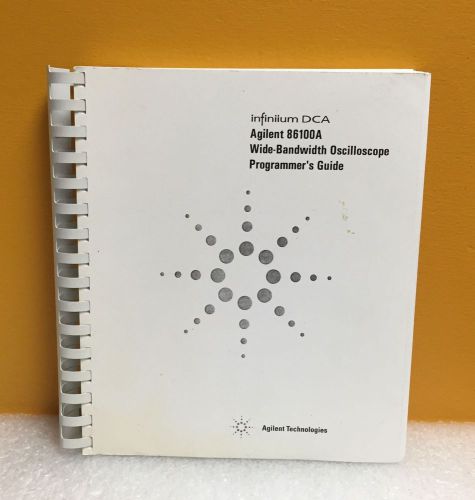 HP / Agilent 86100-90003 86100A Wide-Bandwidth Oscilloscope Programmer&#039;s Guide