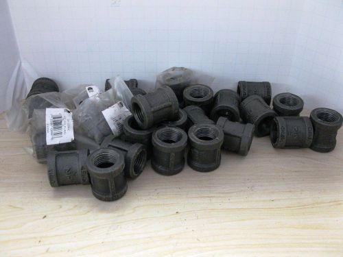 Contractor Bulk Lot 26 Pieces 1/2&#034; Black Iron coupling Free Shipping