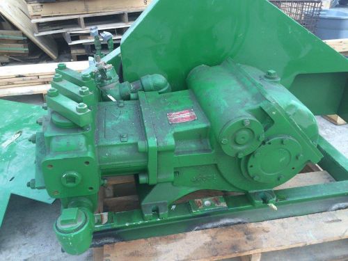 F.E. MYERS TRIPLEX PUMP, MUD FLUID WATER TRANSFER, CAT. # D55-12AVD-2H, ENG. # 1