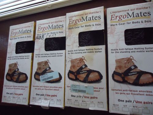 Lot of 4 NEW ERGOMATES Anti-fatigue Soles Waterproof, EVA Foam Unisex XS XSmall