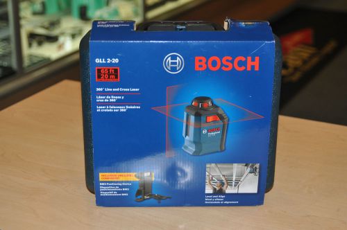 Bosch gll 2-20 line and cross laser *new w/ open box* buy it now! for sale