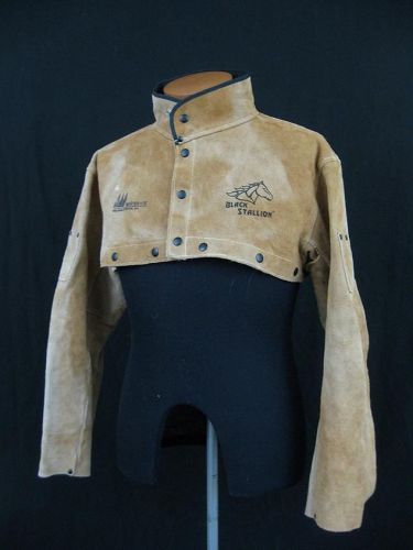 BLACK STALLION SUEDE LEATHER MACHINE WELDING JACKET MENS XL