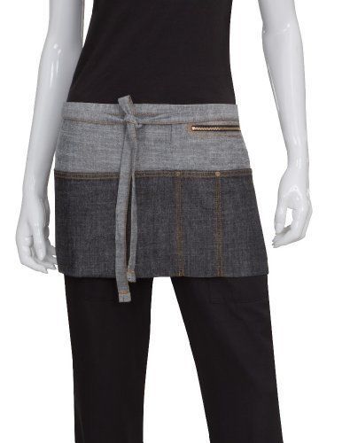 Chef Works AW047-BLK-0 Manhattan Waist Apron  Black