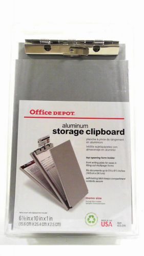 Office depot memo size clipboard aluminum storage form holder chop 38zbzk2 for sale