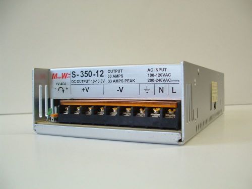 Dc power supply adj. volts 9.5 up to 15 vdc 33a for ham or cb radios 12 03 for sale