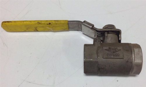 MILWAUKEE VALVE CO. BALL VALVE STAINLESS STEEL CF8M 1500 WOG 1-1/4