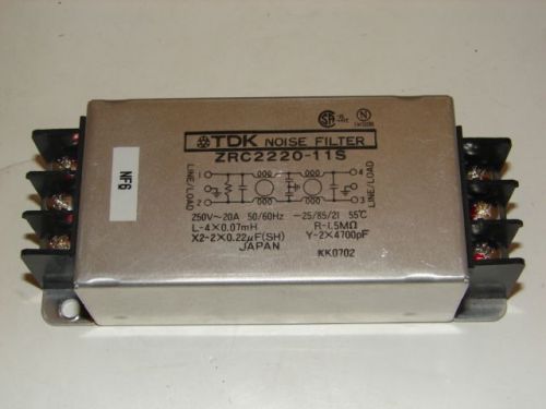 TDK ZRC2220-11S NOISE FILTER ****XLNT****