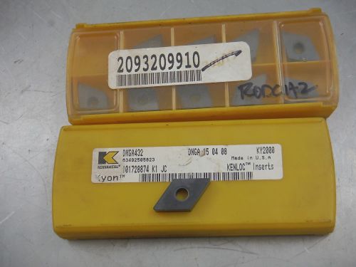 KENNAMETAL CERAMIC INSERTS DNGA432 DNGA 15 04 08 KY2000 QTY10 (LOC1625)