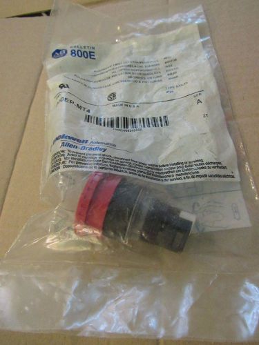 ALLEN BRADLEY Red Mushroom Head Twist Release Push Pull 800EP MT4 800EPMT4 New