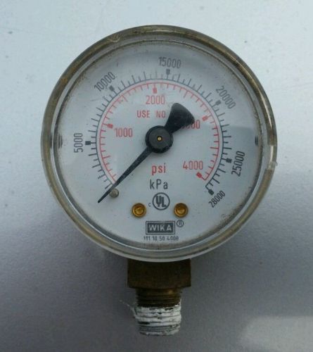Tank pressure Gauge for Regulator Argon co2 1/8 npt 0-4000 psi