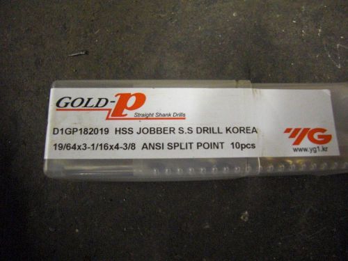 HSS JOBBER S.S DRILLS 3/8 NEW