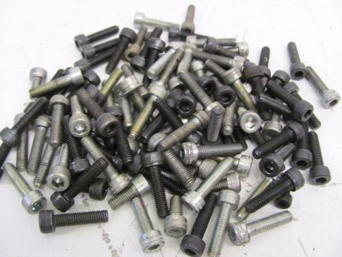 LOT OF +/-80 CHROMATE HEX SOCKET CAP BOLTS 5MM X 20MM