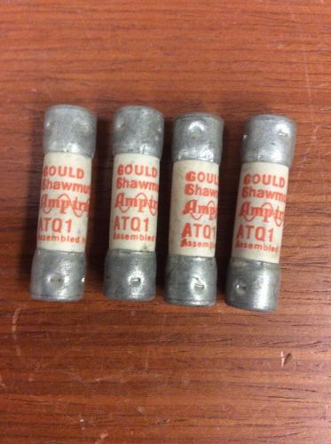 LOT OF (4) GOULD FERRAZ ATQ 1 AMP-TRAP 600V FUSE NNB. (4022)