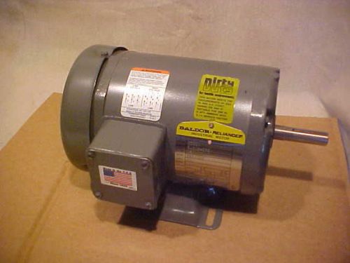 New $586.00 Baldor M8001 Dirty Duty Electric Motor 1/2 hp .5HP, 1725RPM 3PH 56