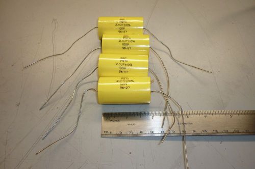 4X 2mfd 100V Polystyrene Audio Grade Capacitor-  F-Dyne (Southern Electronics)