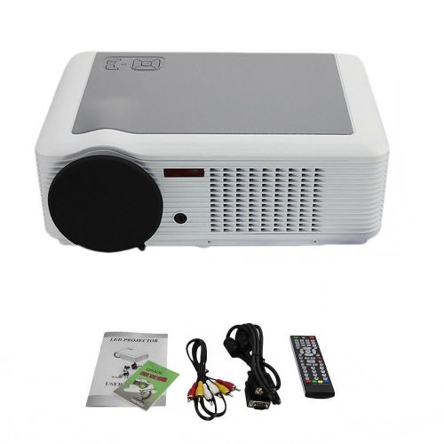 Multimedia for Home Cinema HD LCD Projector Video 2000 Lumens HDMI 2USB VGA PC