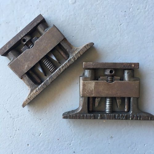 Morgans &amp; wilcox m&amp;w job press locks letterpress furniture quoins set printing for sale